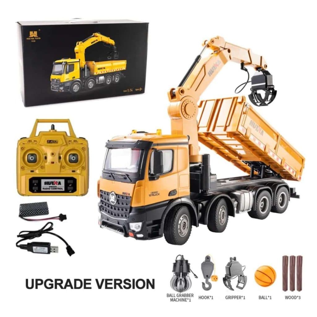 CAMINHAO HUINA 1/14 TOUCAN TRUCK MOUNTED TIMBER GRAB 26CH 1538