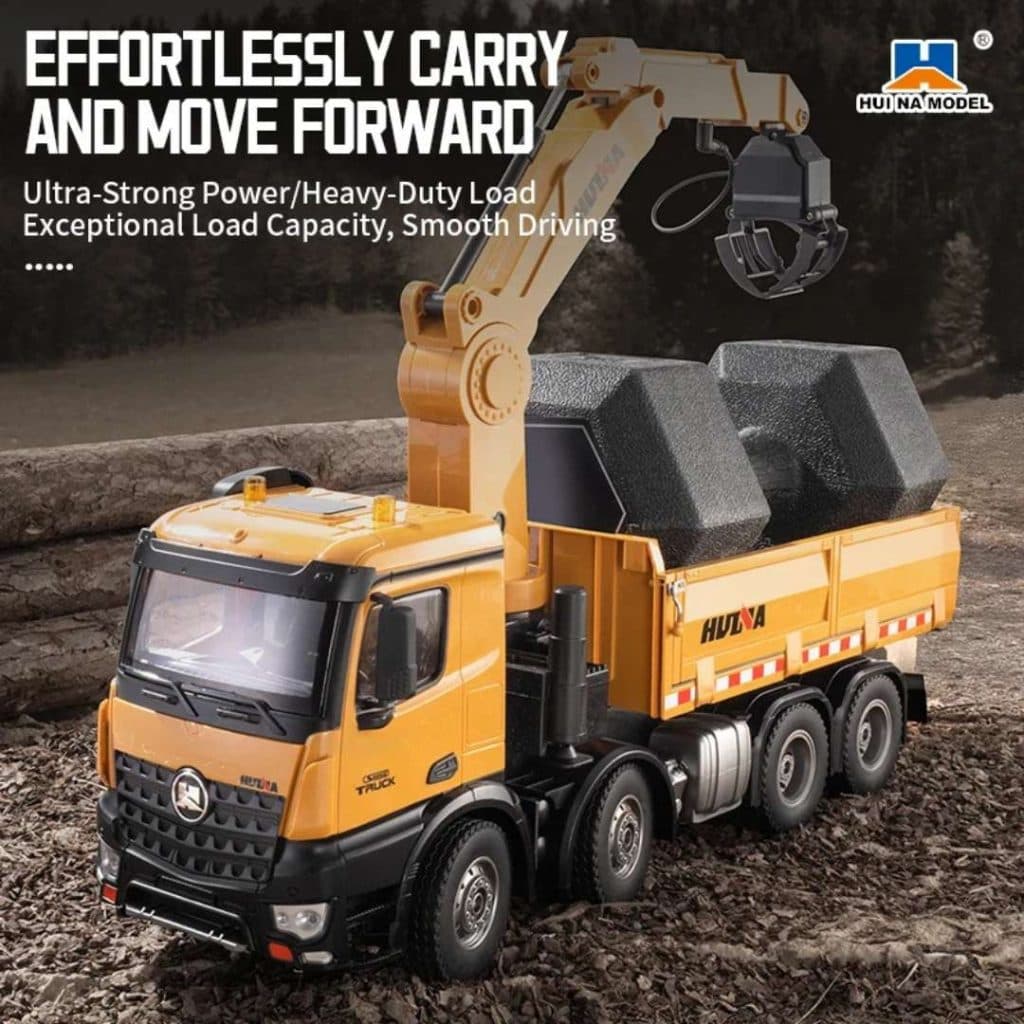 CAMINHAO HUINA 1/14 TOUCAN TRUCK MOUNTED TIMBER GRAB 26CH 1538