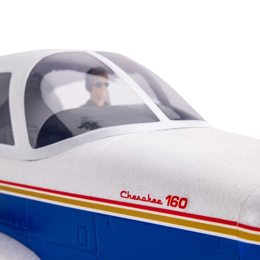 AVIÃO E-FLITE CHEROKEE 1.3M BNF BASIC AS3X/SAFE Azul EFL05450