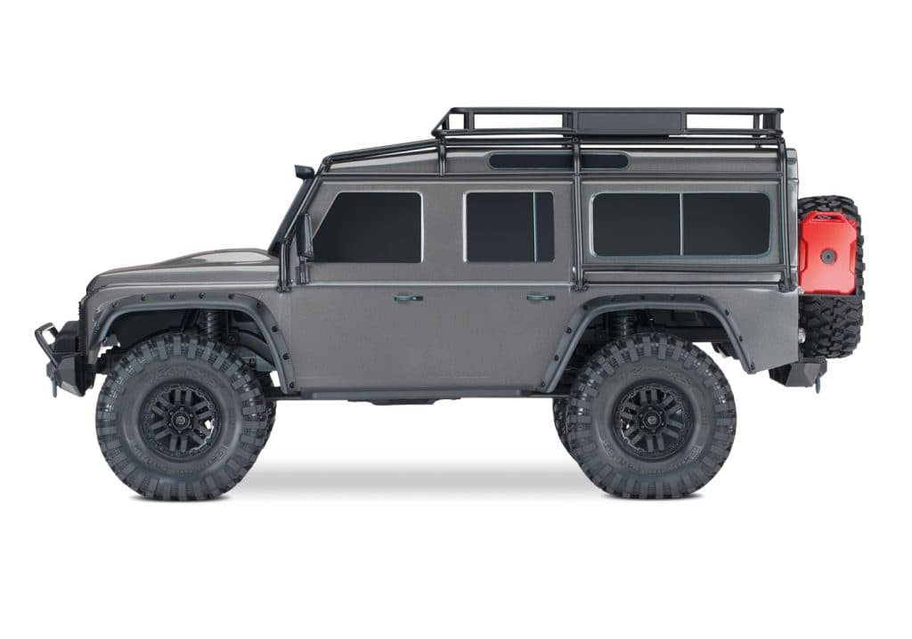 CARRO TRAXXAS 1/10 TRX-4 LAND ROVER DEFENDER TQI SILVER 82256-4