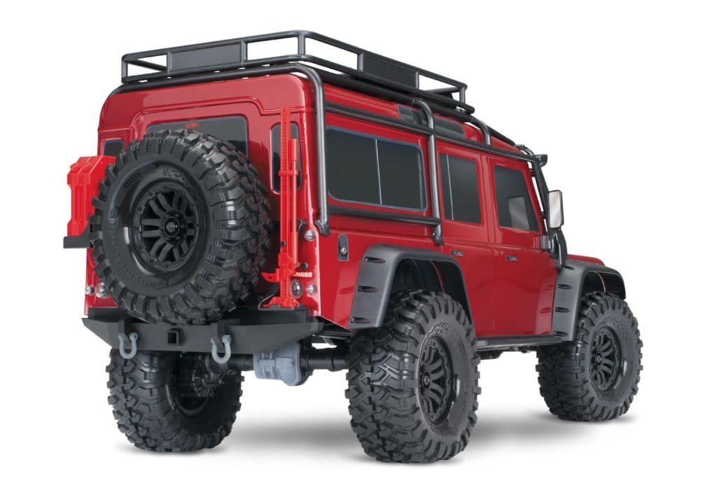 CARRO TRAXXAS 1/10 TRX-4 LAND ROVER DEFENDER TQI RED 82256-4