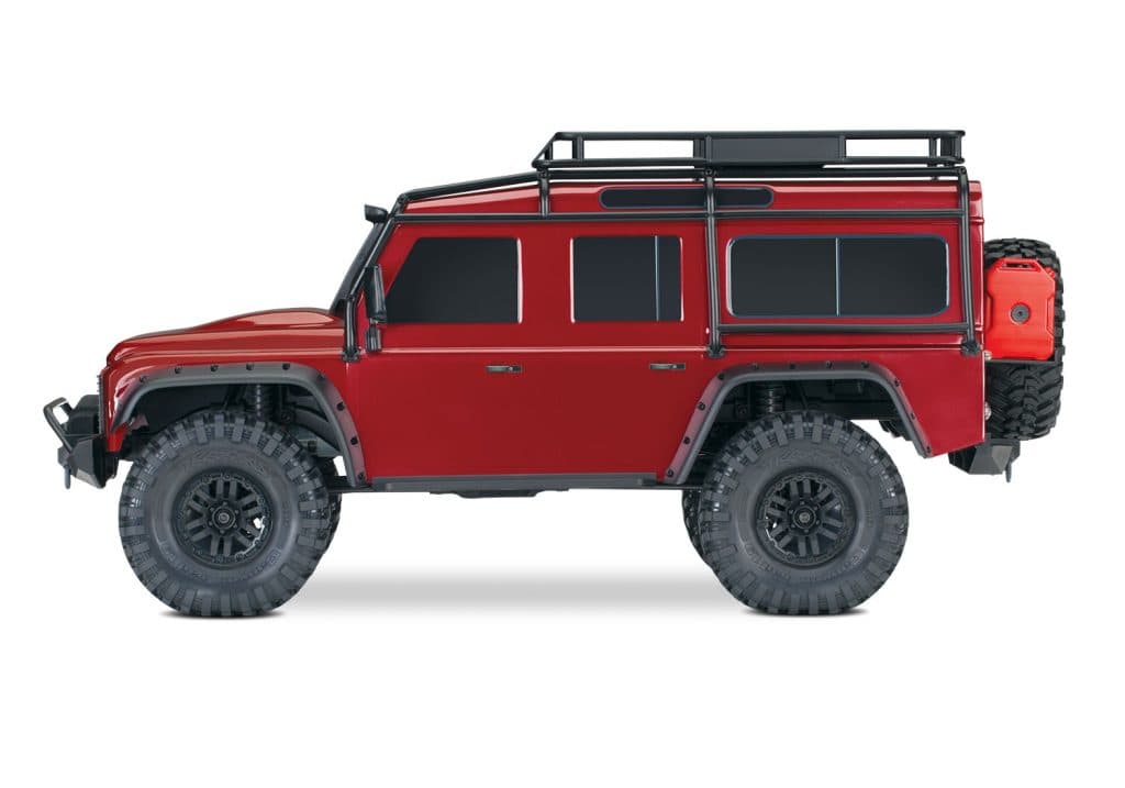 CARRO TRAXXAS 1/10 TRX-4 LAND ROVER DEFENDER TQI RED 82256-4