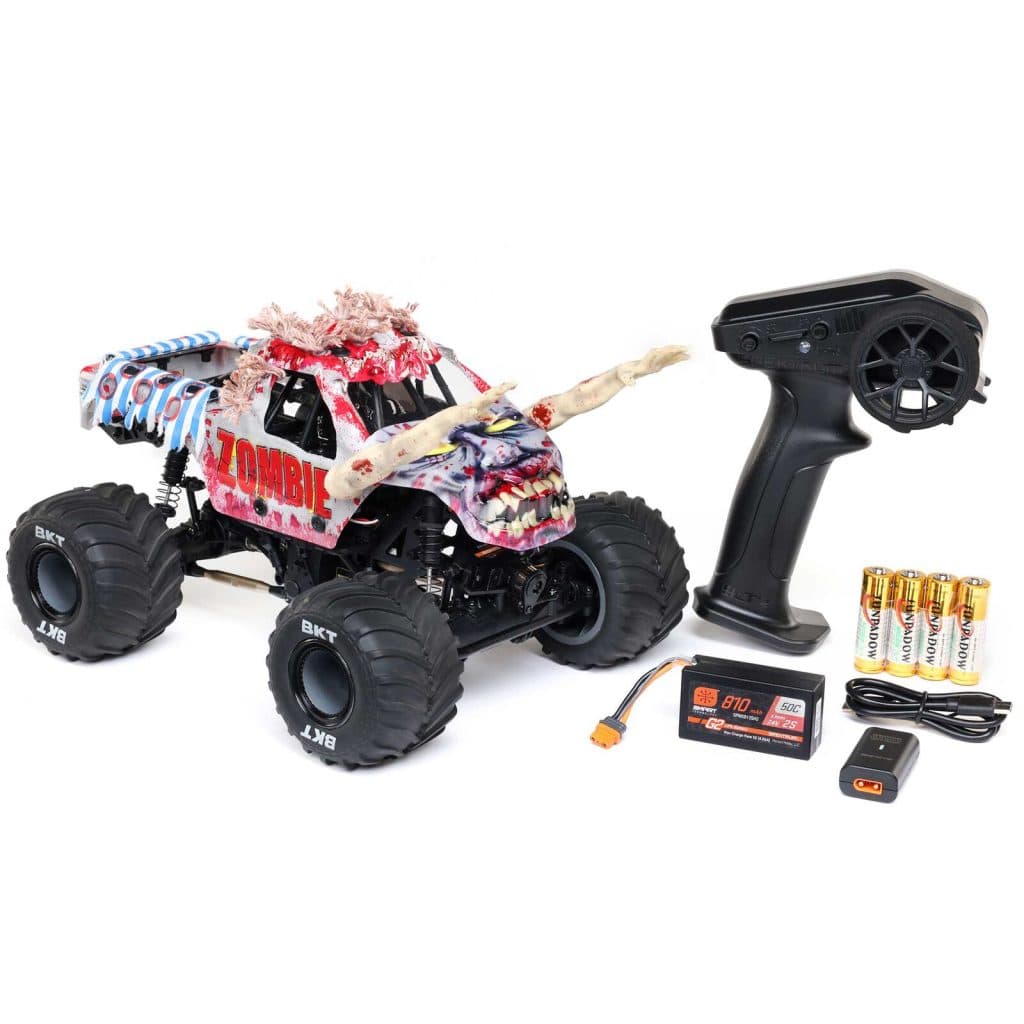 CARRO LOSI 1/18 MINI LMT ZOMBIE 2S 4WD RTR