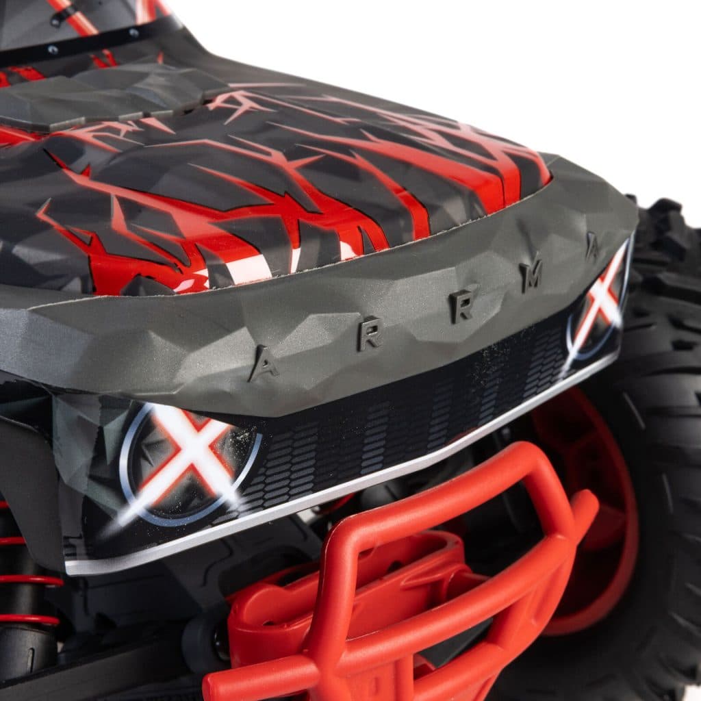 CARRO ARRMA 1/10 QUAKE 223S 2WD BLX MONSTER TRUCK RED ARA3537T1