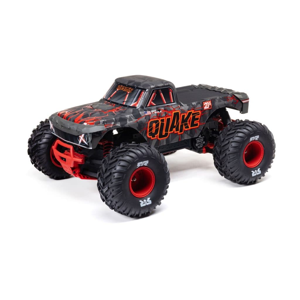 CARRO ARRMA 1/10 QUAKE 223S 2WD BLX MONSTER TRUCK RED ARA3537T1