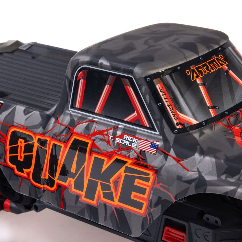 CARRO ARRMA 1/10 QUAKE 223S 2WD BLX MONSTER TRUCK RED ARA3537T1