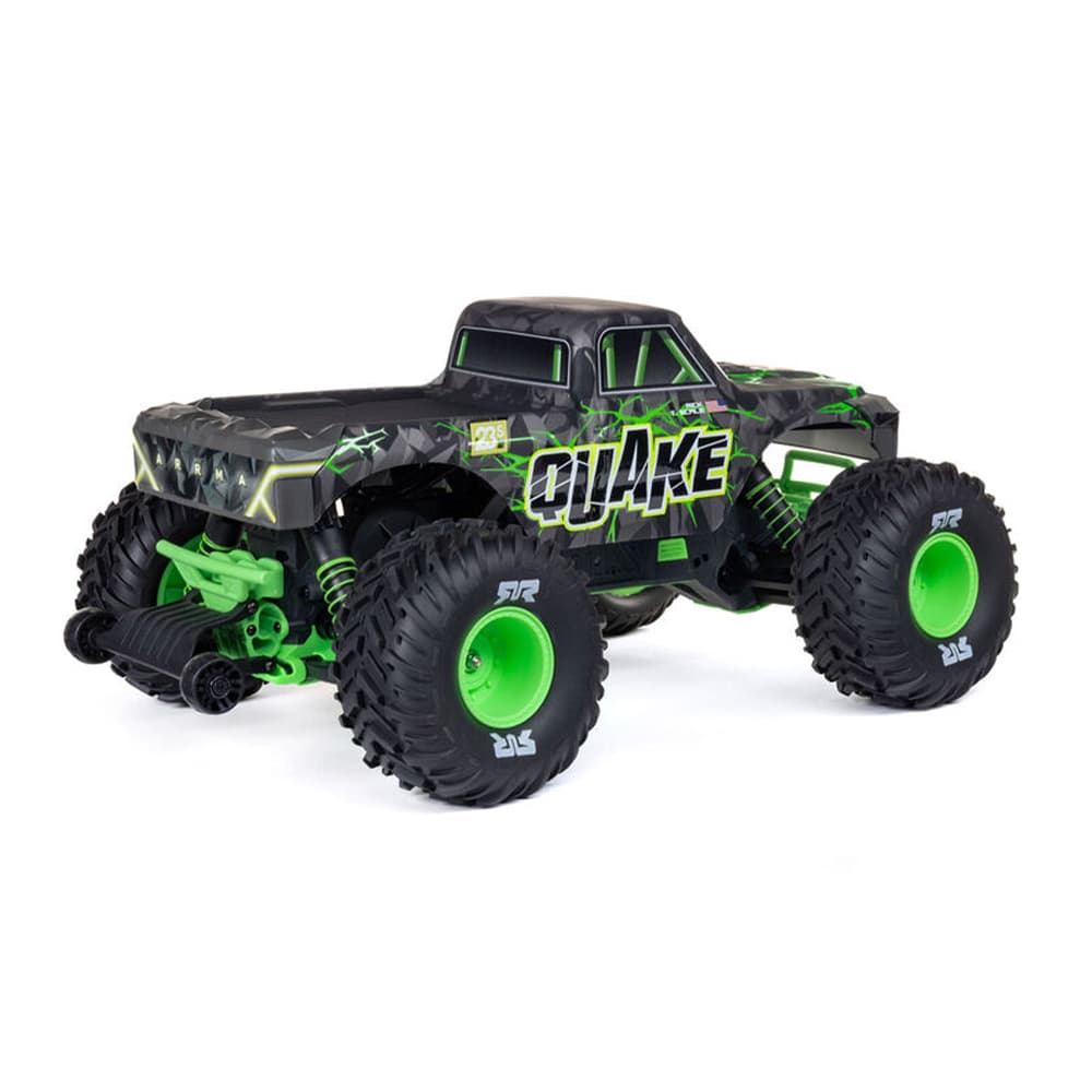 CARRO ARRMA 1/10 QUAKE 223S 2WD BLX MONSTER TRUCK GREEN ARA3537T2