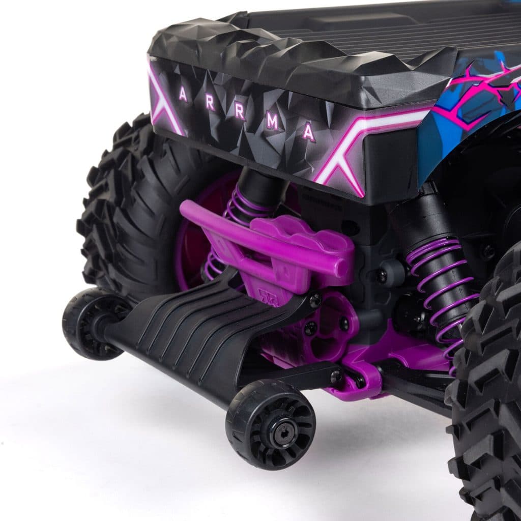 CARRO ARRMA 1/10 QUAKE 223S 2WD BLX MONSTER TRUCK PURPLE ARA3537T3
