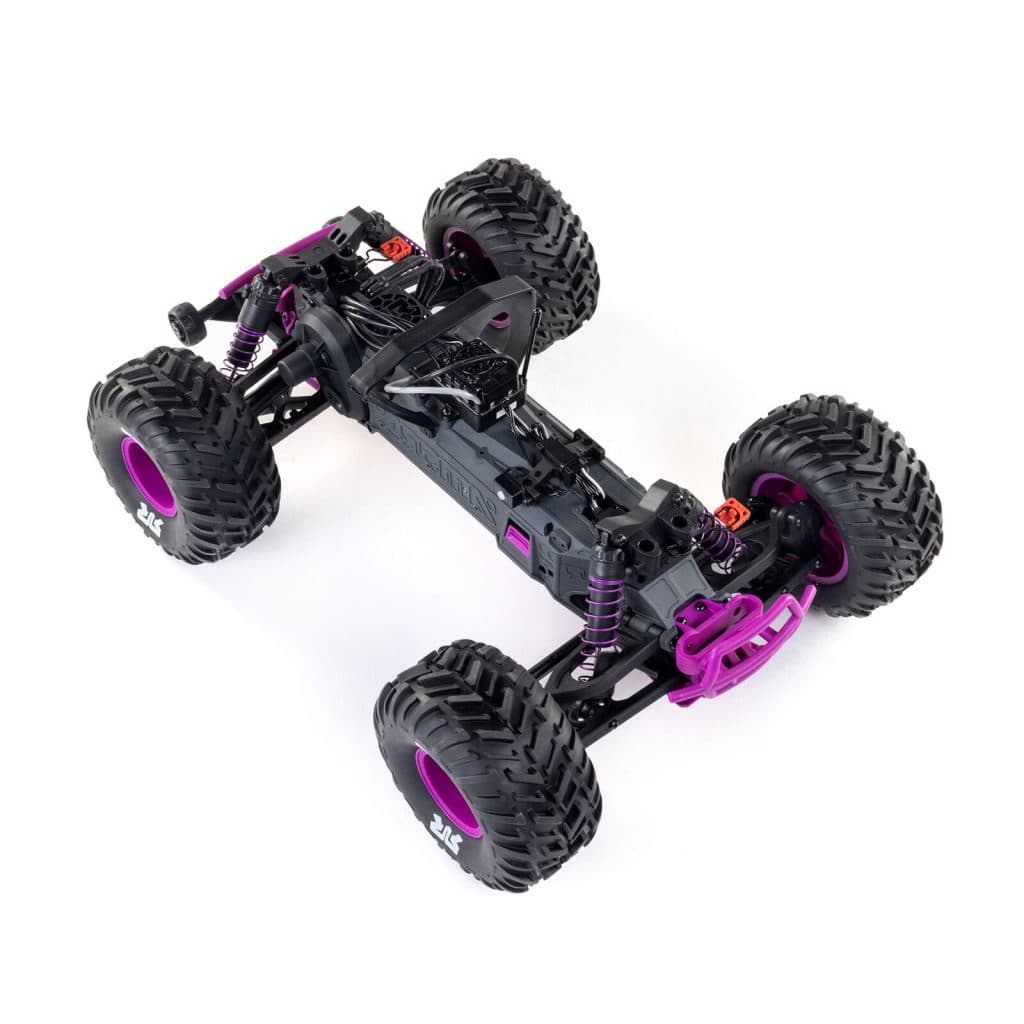 CARRO ARRMA 1/10 QUAKE 223S 2WD BLX MONSTER TRUCK PURPLE ARA3537T3