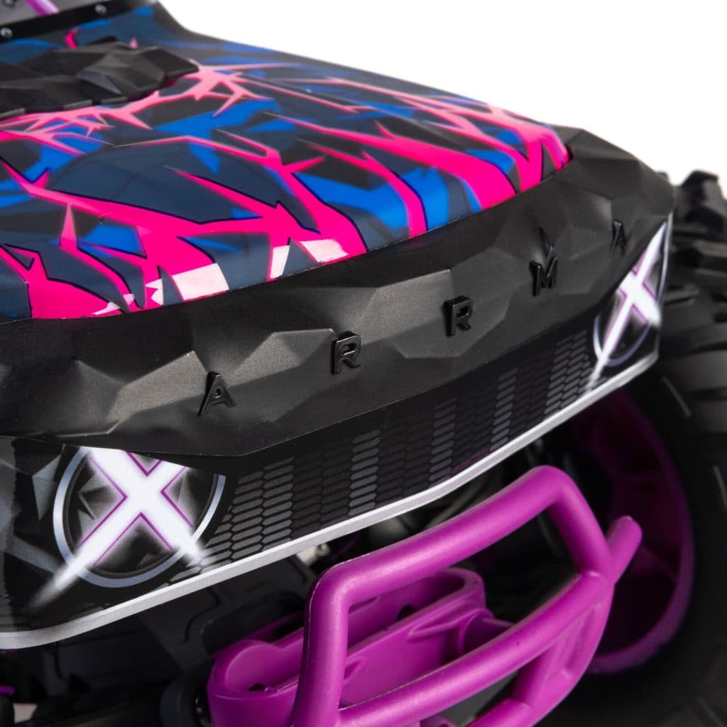 CARRO ARRMA 1/10 QUAKE 223S 2WD BLX MONSTER TRUCK PURPLE ARA3537T3
