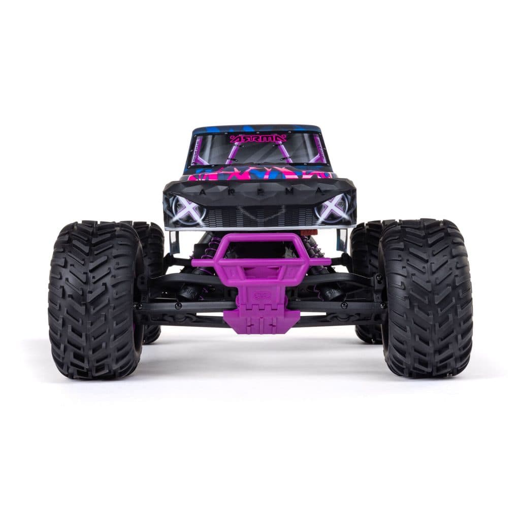 CARRO ARRMA 1/10 QUAKE 223S 2WD BLX MONSTER TRUCK PURPLE ARA3537T3