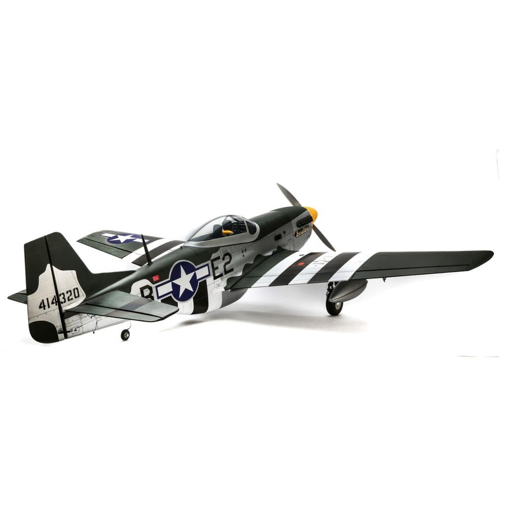 AVIÃO HANGAR P-51D MUSTANG 20CC ARF 69.5" con RETRÁTIL HAN2820BR