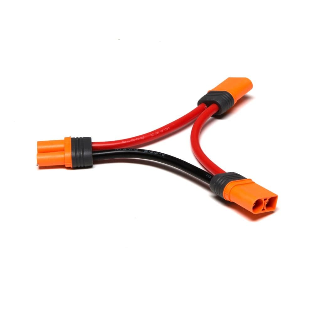 CONECTOR SPEKTRUM IC5 BATTERY 4" SERIES HARNESS WIRES 10AWG SPMXCA506
