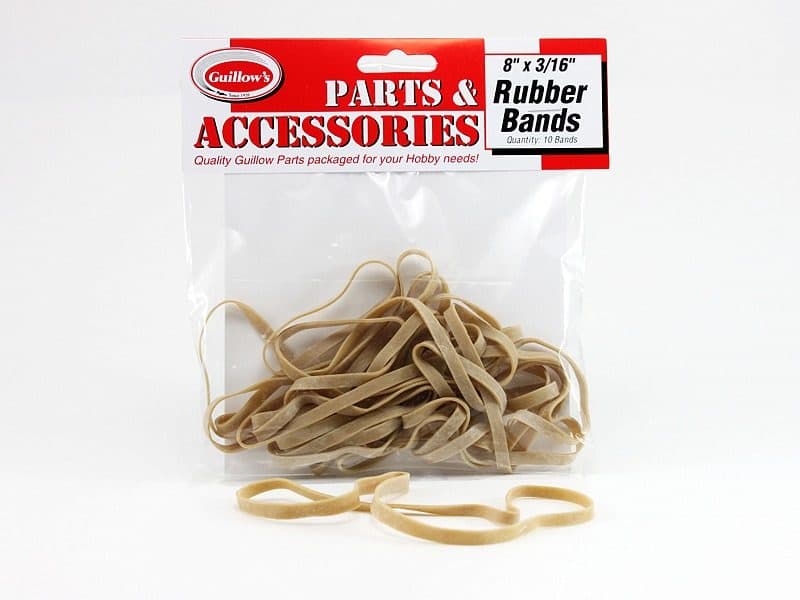 GUILLOW ELASTICO 8"X3/16 RUBBER BAND GUI120