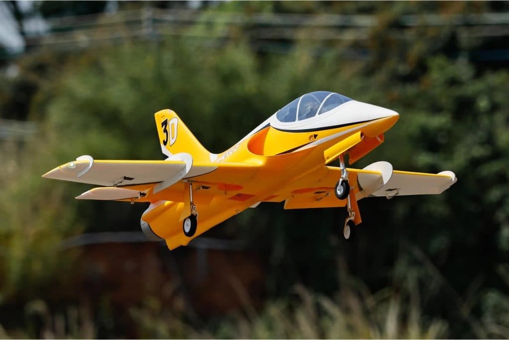 AVIÃO FW ARES 3D Amarillo ULTRA 8S 90MM EDF JET PNP+GYRO