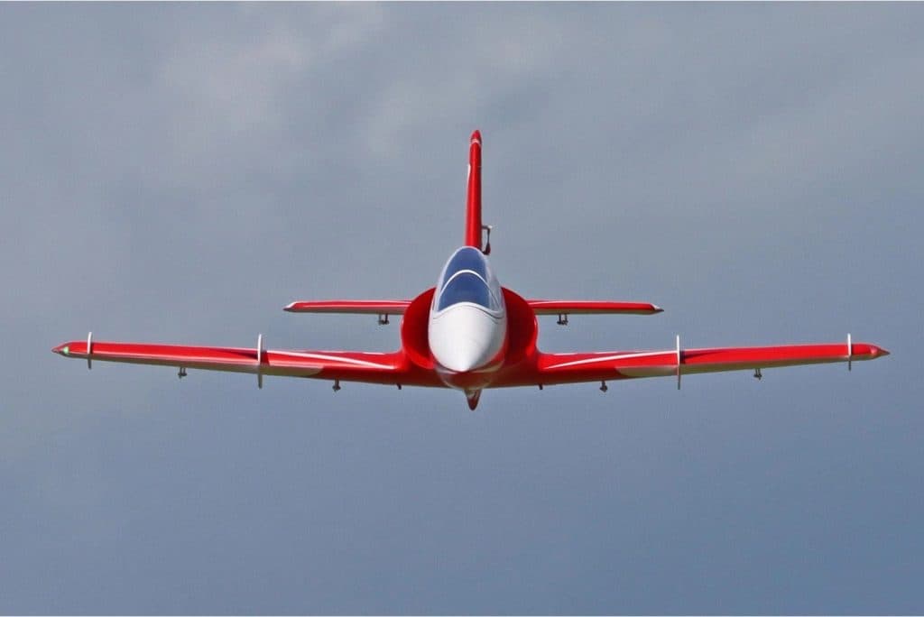 AVIÃO FW ARES 3D RED HIGH 6S 90MM EDF JET PNP+GYRO FJ32311PG