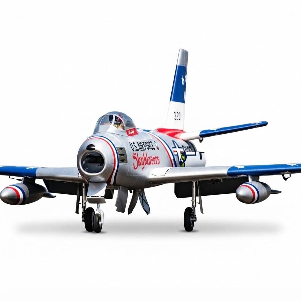 AVIAO FMS F-86 SKYBLAZER 80MM JET EDF BLUE PNP FMS143PBU