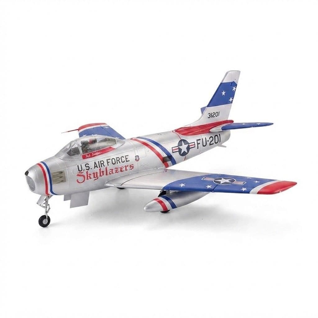 AVIAO FMS F-86 SKYBLAZER 80MM JET EDF BLUE PNP FMS143PBU