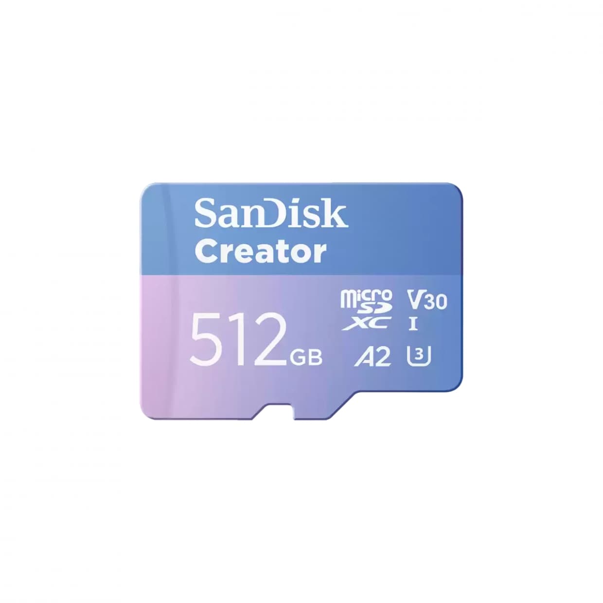 SANDISK MICROSDXC CREATOR 512GB 190MB/S CARD WITH ADAPTER