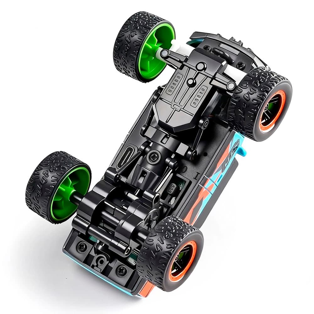 CARRO WLTOYS 1/64 FPV MINI Cámara MONSTER TXS W/DISPLAY BLUE 6407