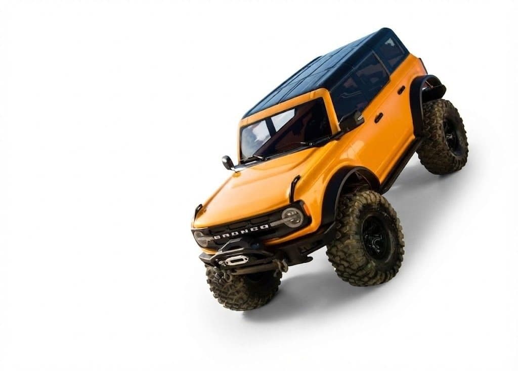 CARRO TRAXXAS 1/10 TRX-4 FORD BRONCO TQI ORANGE 92076-4
