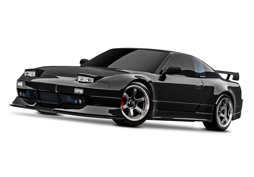 CARRO TRAXXAS 1/10 4-TEC DRIFT NISSAN 240SX RWD TQI BLACK