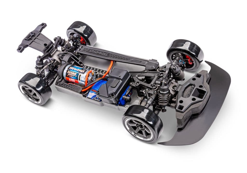 CARRO TRAXXAS 1/10 4-TEC DRIFT NISSAN 240SX RWD TQI BLACK