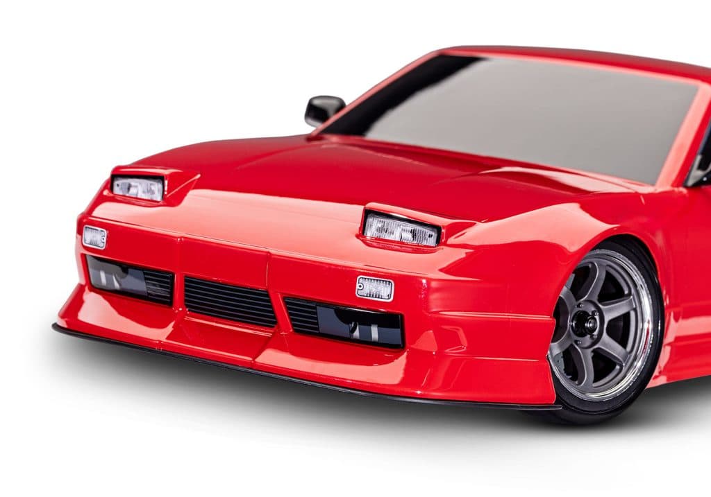 CARRO TRAXXAS 1/10 4-TEC DRIFT NISSAN 240SX RWD TQI RED