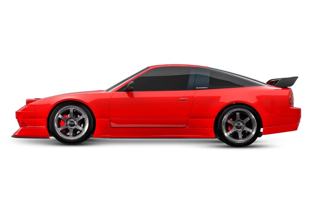 CARRO TRAXXAS 1/10 4-TEC DRIFT NISSAN 240SX RWD TQI RED