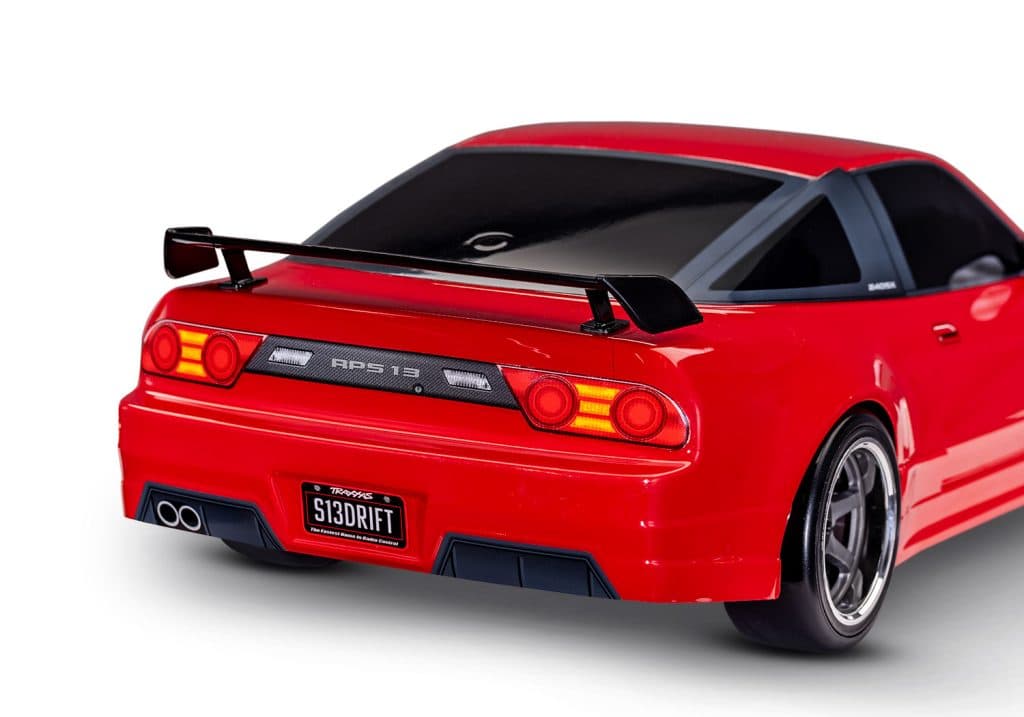 CARRO TRAXXAS 1/10 4-TEC DRIFT NISSAN 240SX RWD TQI RED