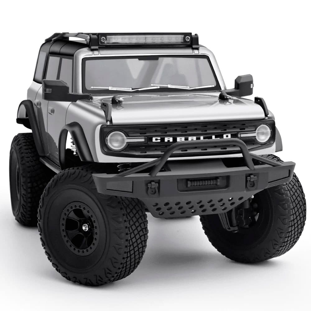 CARRO WLTOYS 1/18 JEEP CABALLO 9KM 4WD SILVER GREY 184023