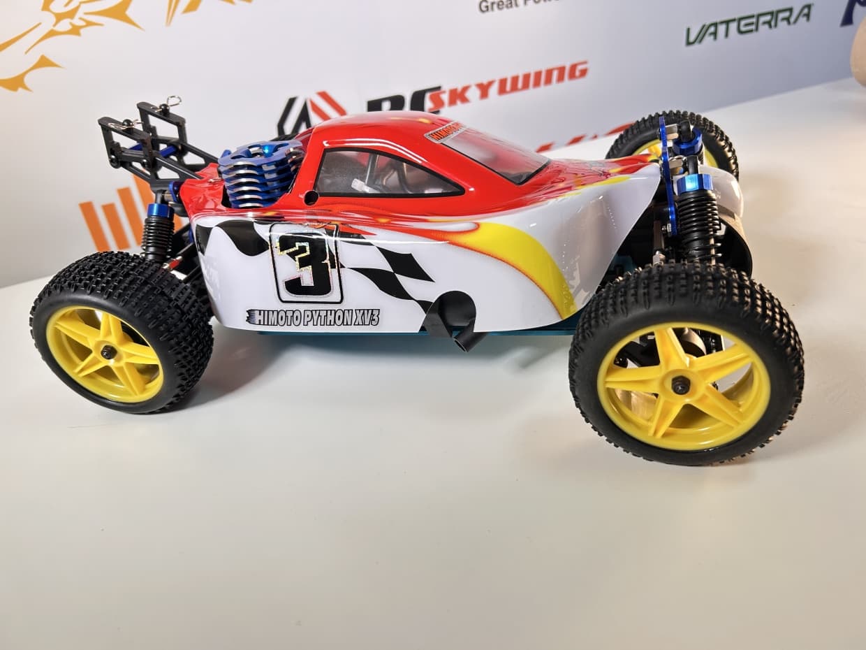 CARRO HIMOTO 1/10 SYCLONE PRO BUGGY .18 NITRO RED/WHITE HI8102