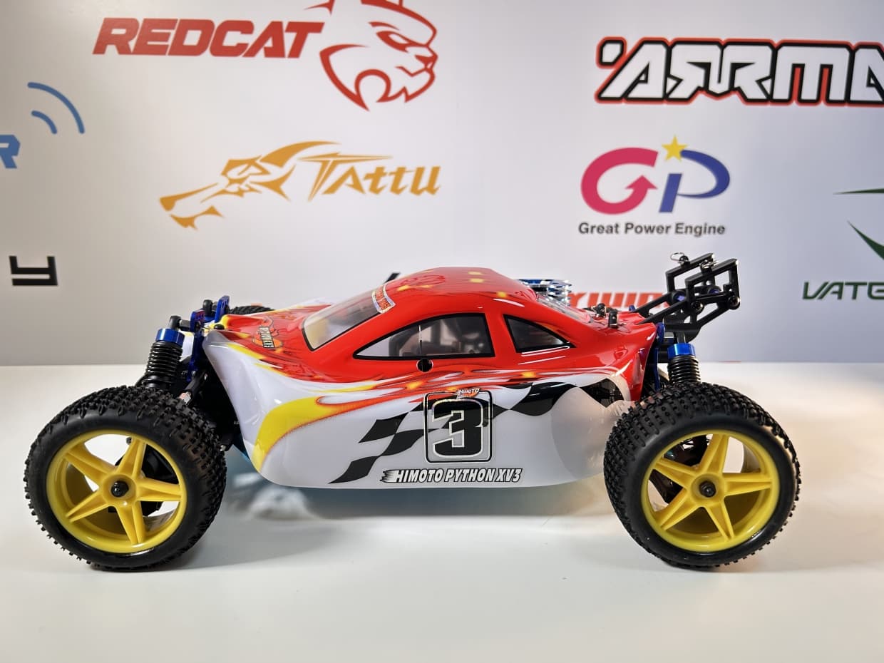CARRO HIMOTO 1/10 SYCLONE PRO BUGGY .18 NITRO RED/WHITE HI8102