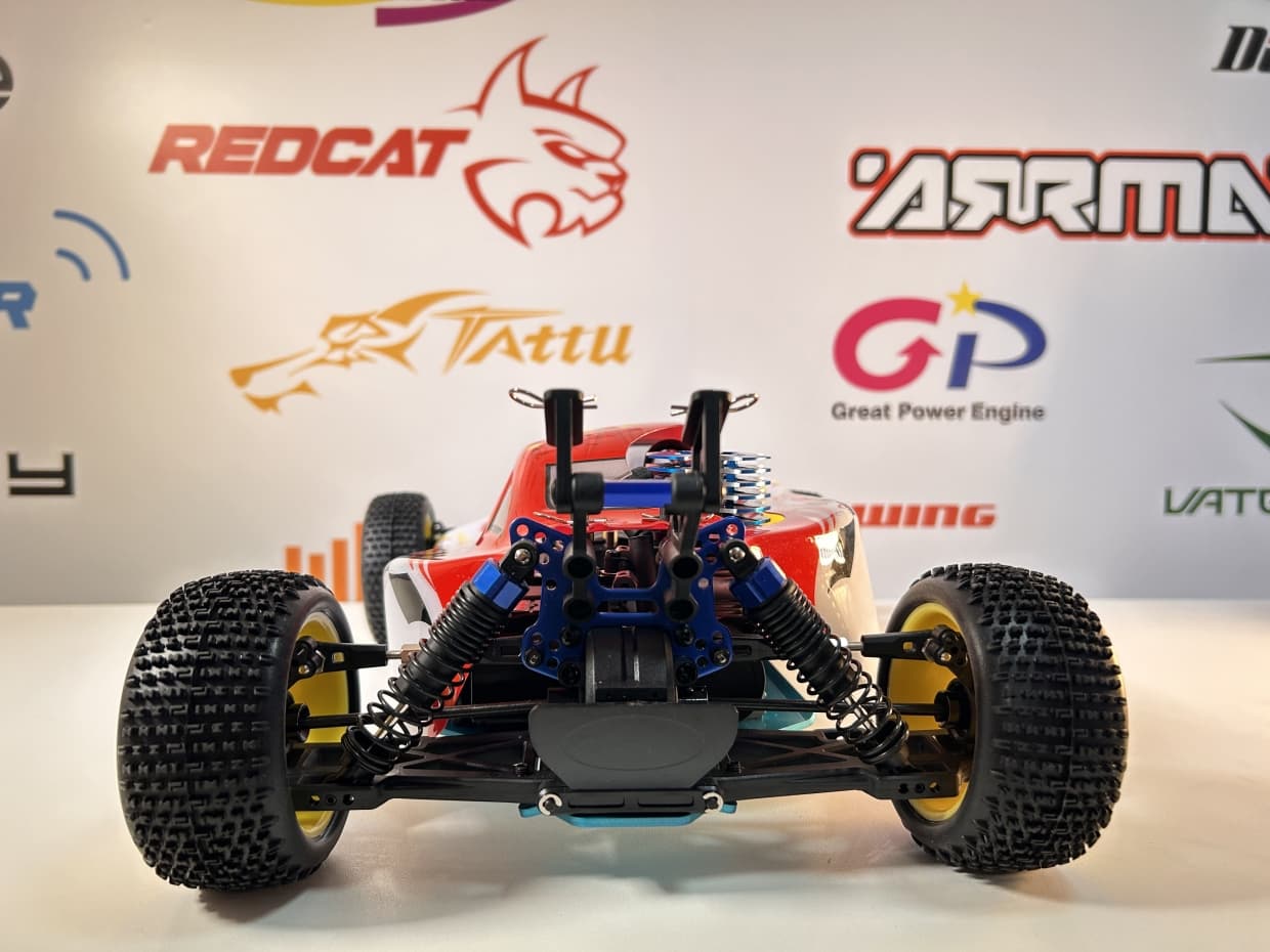 CARRO HIMOTO 1/10 SYCLONE PRO BUGGY .18 NITRO RED/WHITE HI8102