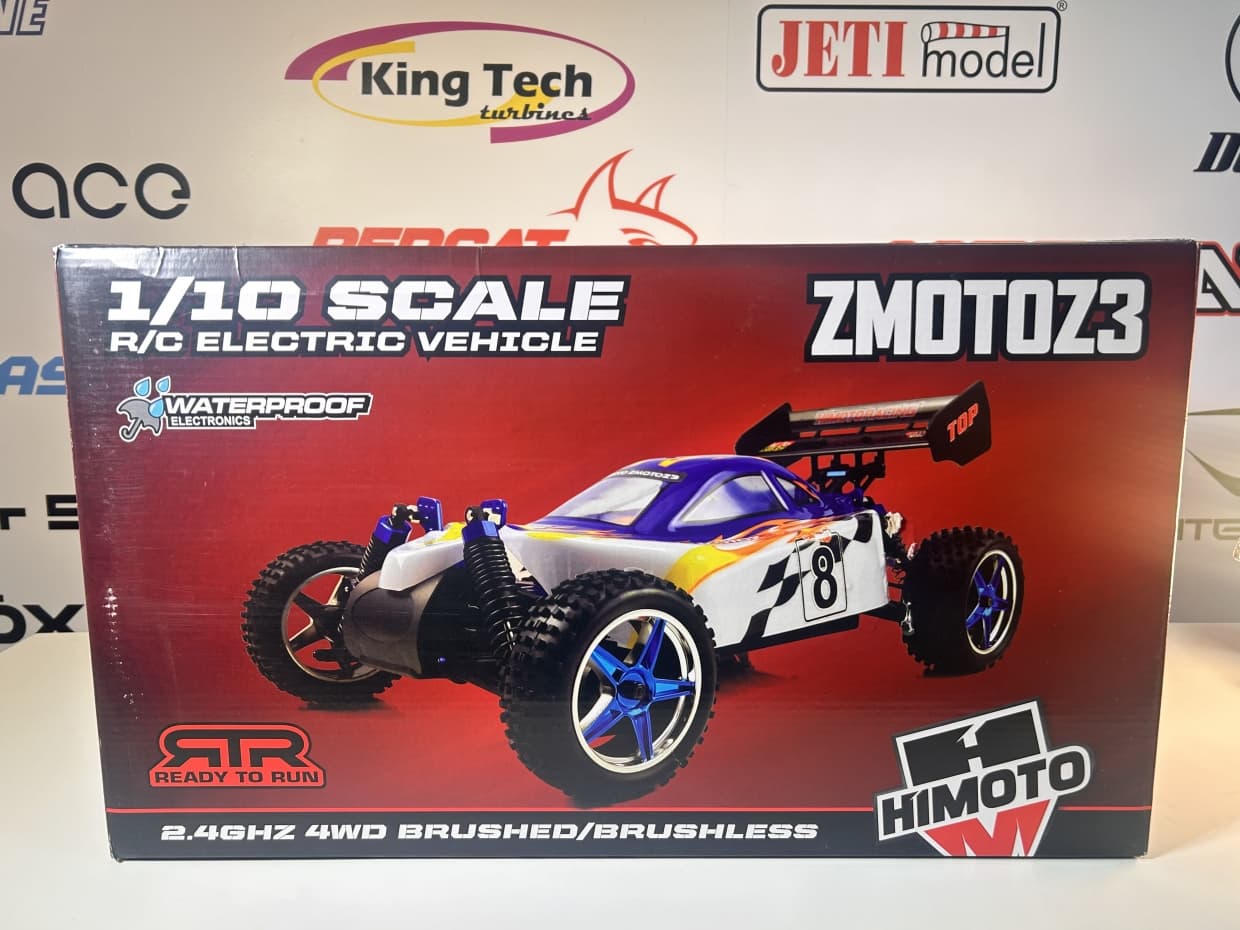 CARRO HIMOTO 1/10 SYCLONE PRO BUGGY .18 NITRO RED/WHITE HI8102
