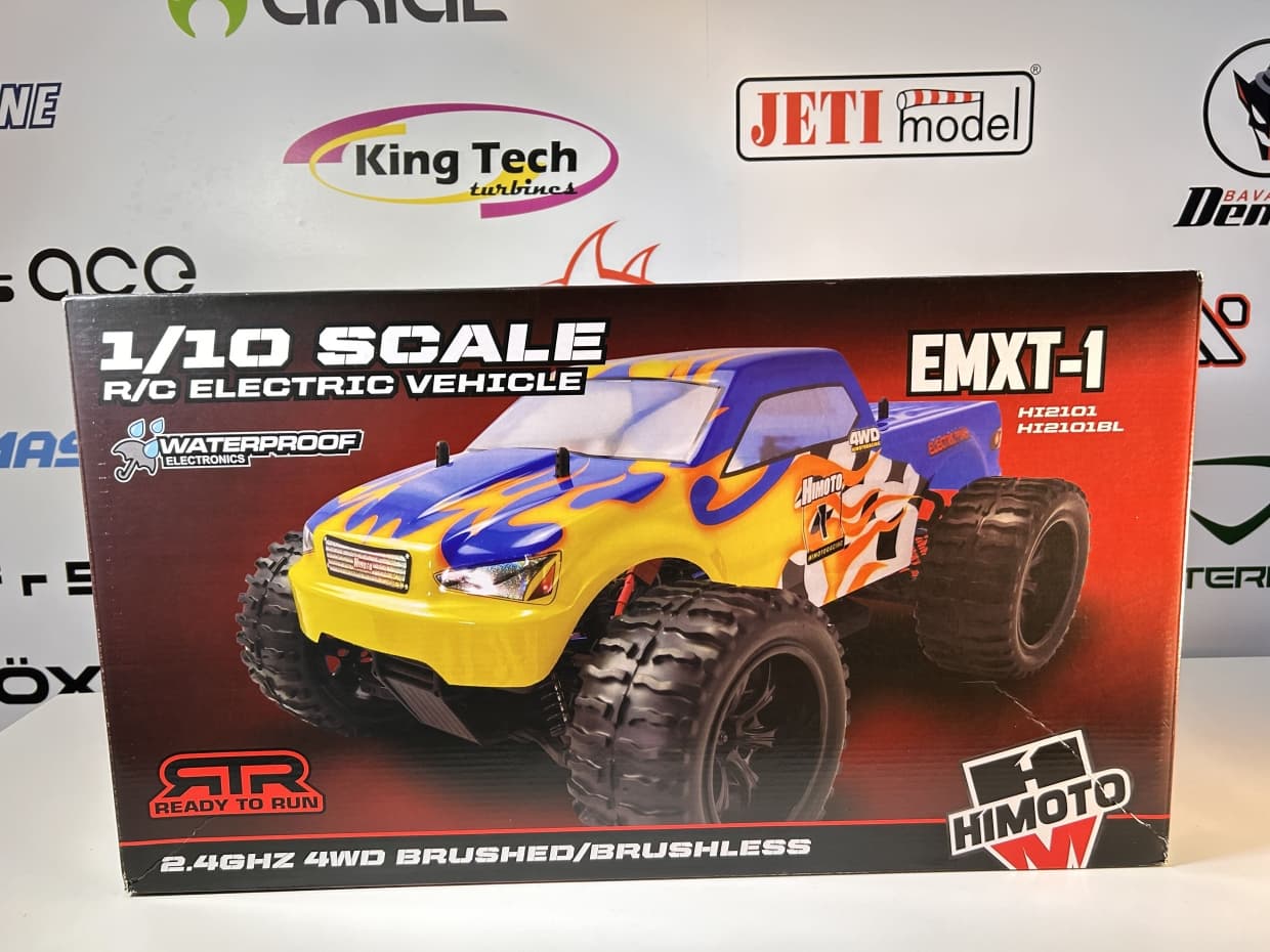 CARRO HIMOTO 1/10 ELDORADA TRUCK .18 NITRO 4WS BLUE/ORANGE HI6101