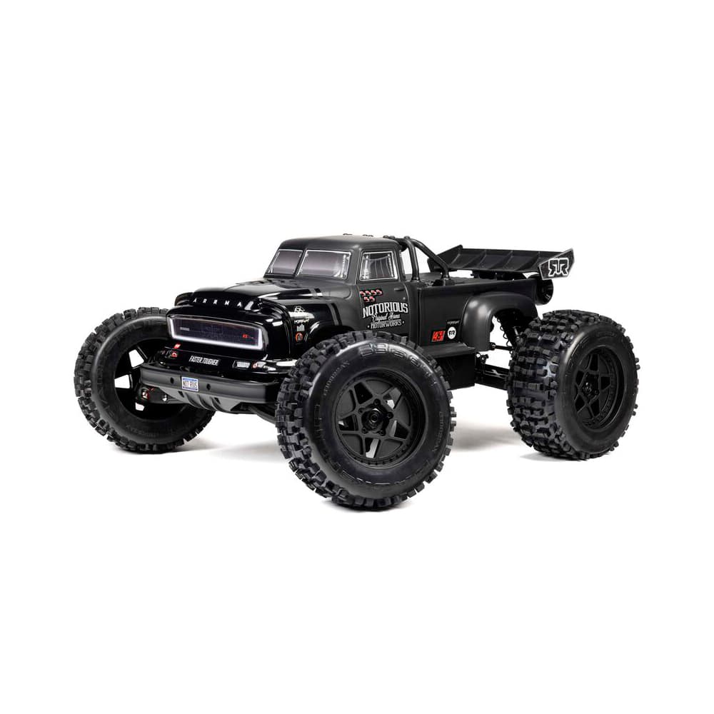 CARRO ARRMA 1/8 NOTORIOUS 6S 4WD BLX STUNT BLACK ARA8611V6T1
