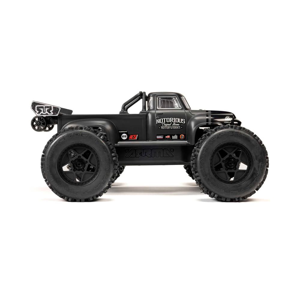 CARRO ARRMA 1/8 NOTORIOUS 6S 4WD BLX STUNT BLACK ARA8611V6T1