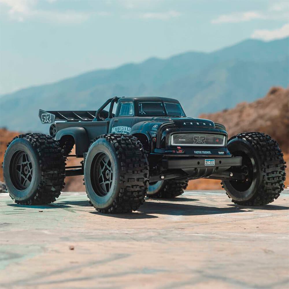 CARRO ARRMA 1/8 NOTORIOUS 6S 4WD BLX STUNT BLACK ARA8611V6T1