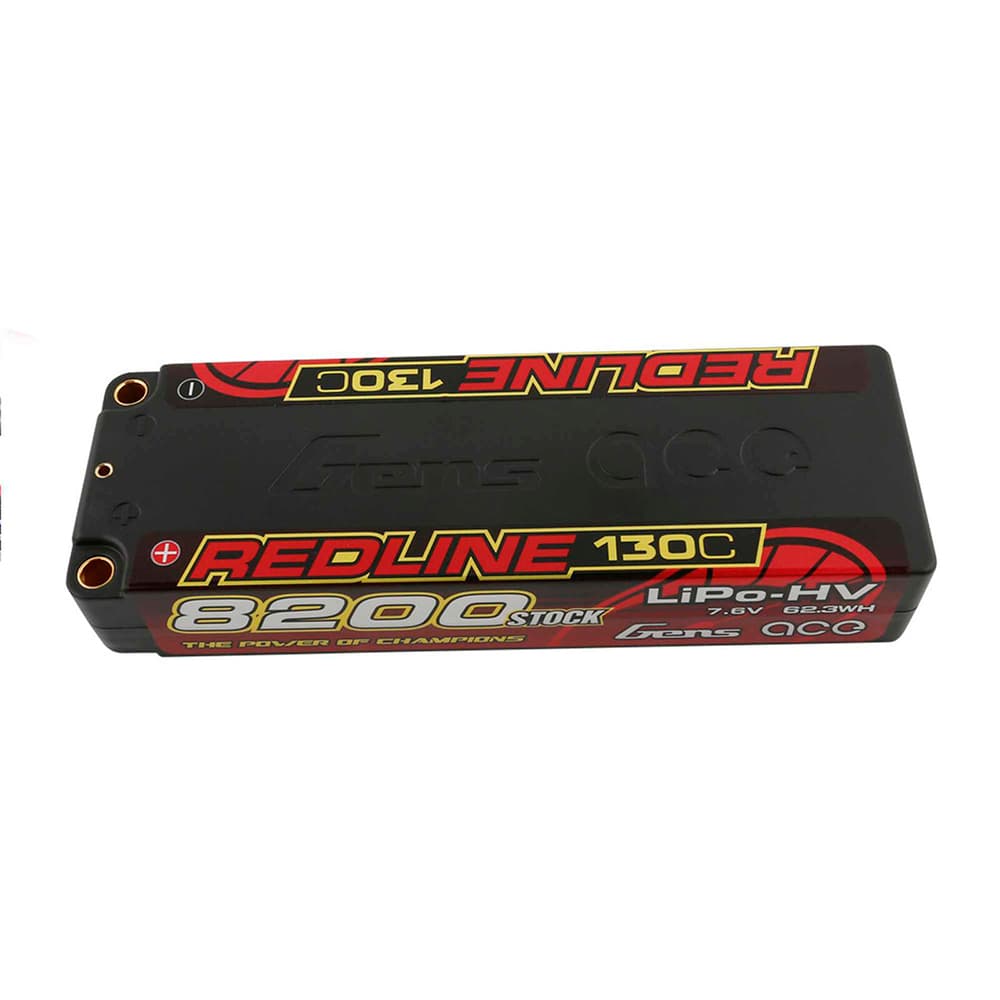 GENS ACE REDLINE 7.6V 8200MAH 130C HARDCASE HV LIPO