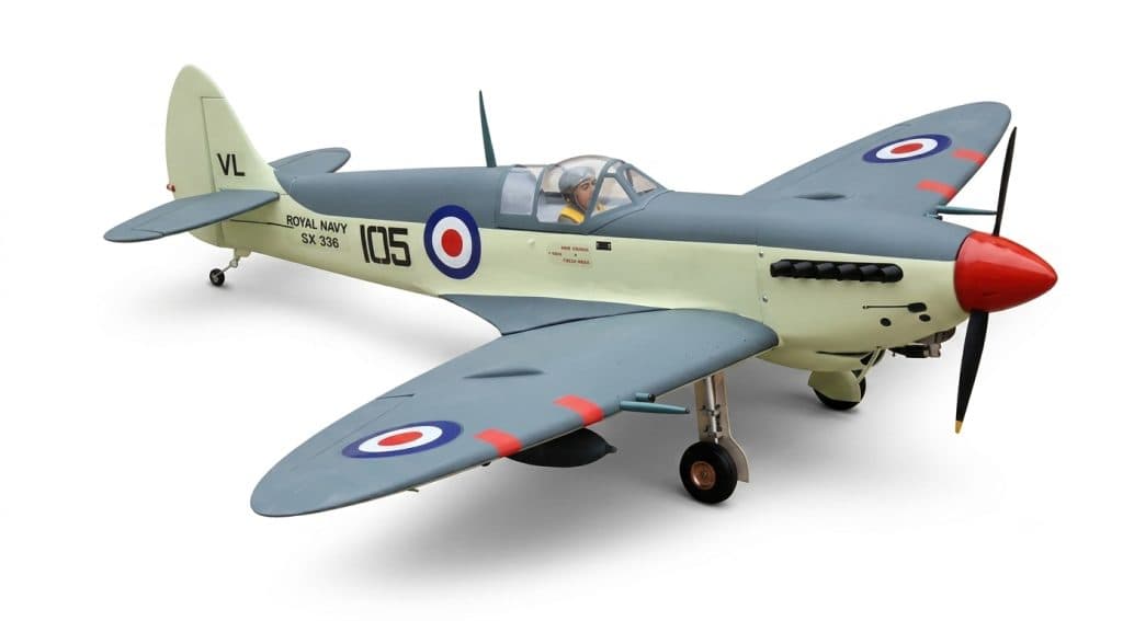 AVIAO SEAGULL SUPERMARINE SEAFIRE 15-20 65" W/RETRACTS ARF SEA116NGEAR