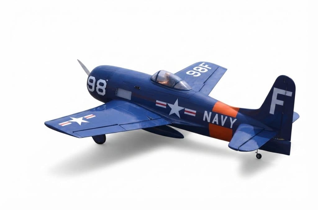 AVIAO SEAGULL GRUMMAN F8F-2 BEARCAT NAVY BLUE ARF W/RETRACT SEA324B
