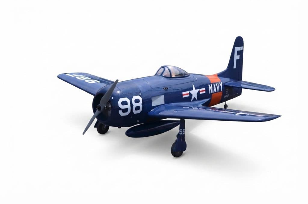 AVIAO SEAGULL GRUMMAN F8F-2 BEARCAT NAVY BLUE ARF W/RETRACT SEA324B