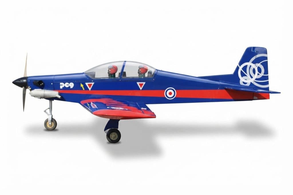 AVIAO SEAGULL PILATUS UK AIR FORCE PC-9 60.6" ARF BLUE/RED SEA401B