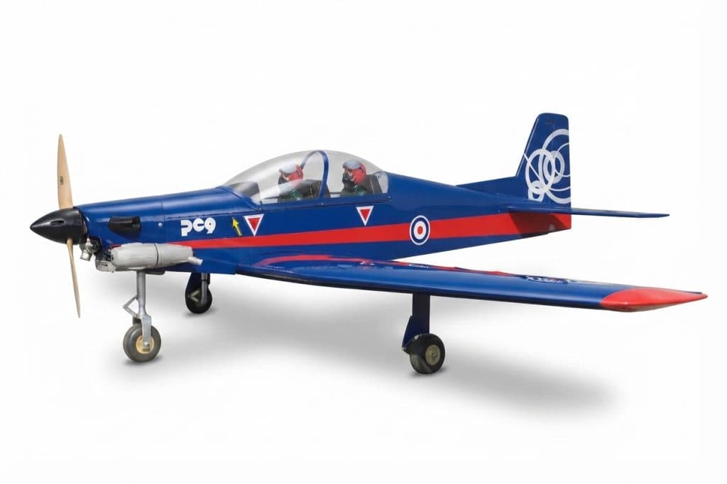 AVIAO SEAGULL PILATUS UK AIR FORCE PC-9 60.6" ARF BLUE/RED SEA401B