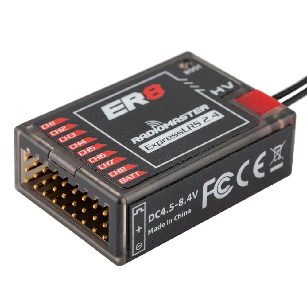 Receptor RADIOMASTER 8CH ER8 2.4GHZ ELRS PWM