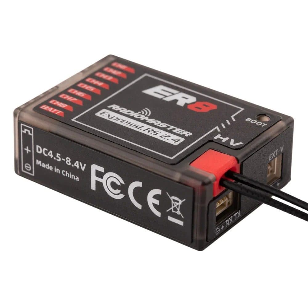 Receptor RADIOMASTER 8CH ER8 2.4GHZ ELRS PWM