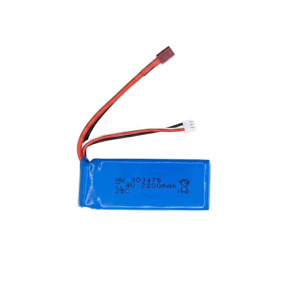 Batería WLTOYS 7.4V 2200MAH T-PLUG LIPO 25C