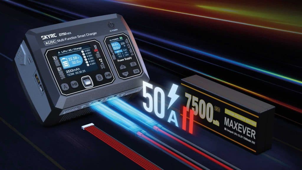 Cargador SKYRC D750 MIX 1-8S 500W