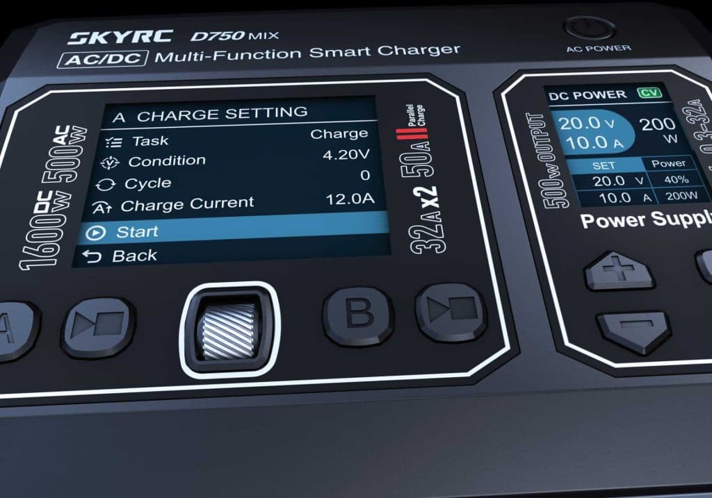 Cargador SKYRC D750 MIX 1-8S 500W